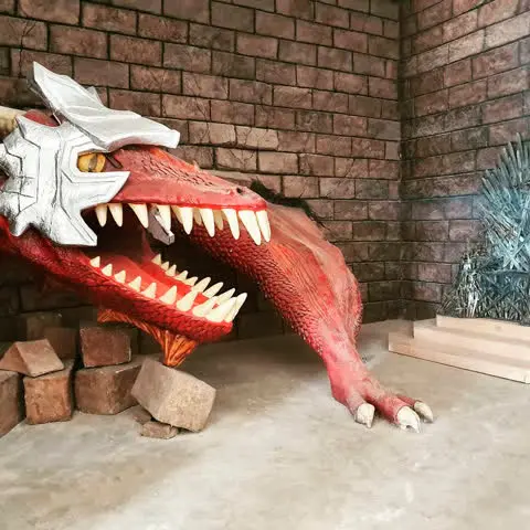 Venha conhecer o Dragão que tentou invadir o Castelo!